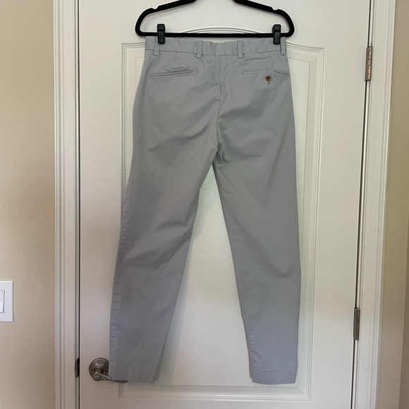 Brooks Brothers Red Fleece Slim Fit Chinos - Light Grey - Picture 2 of 5